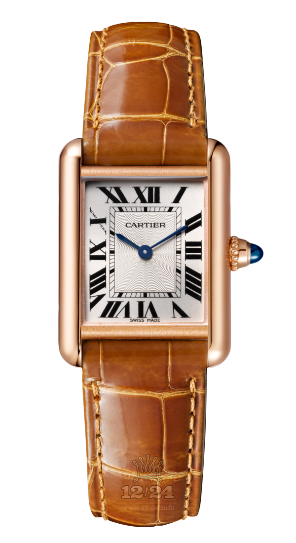 Cartier Tank Watch WGTA0010 22 mm Pink gold Case Silver Dial