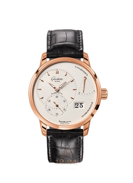 Glashutte Pano Watch 1-65-01-25-15-01 40 mm Pink gold Case White Dial