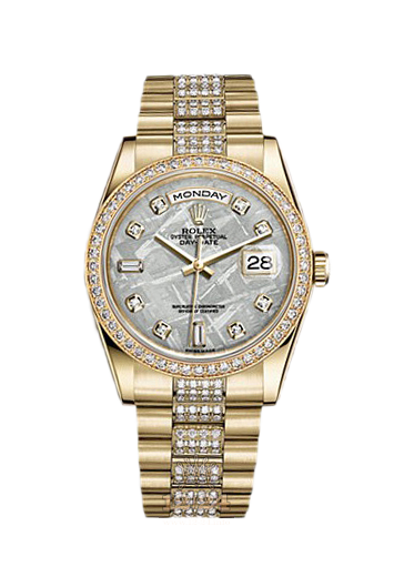 Rolex Day-Date Watch 118348-0047 36 mm Yellow gold Case Gray Dial