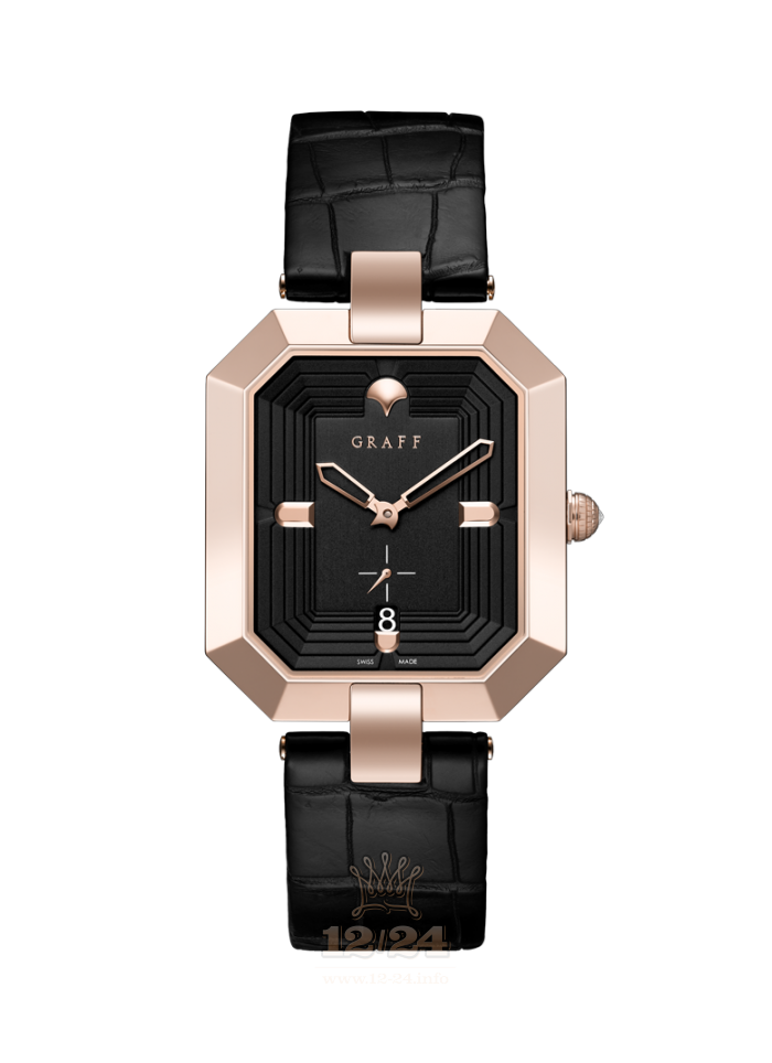 Graff Graff Vendome Watch VDM40PGB 40 mm Pink gold Case Black Dial