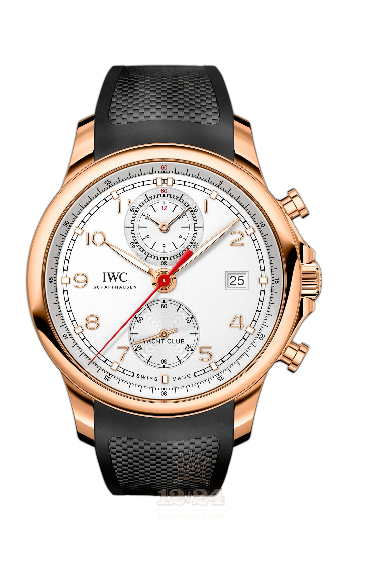 IWC Portugieser Watch IW390501 44 mm Pink gold Case Silver Dial