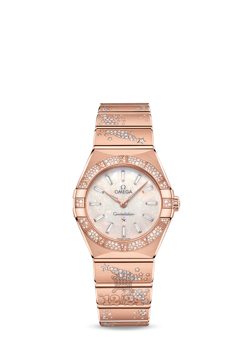 Omega Constellation Watch 131.55.28.60.99.001 28 mm Pink gold Case White Dial