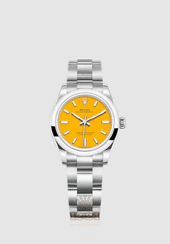 Rolex Oyster Perpetual Watch 277200-0005 31 mm Stainless steel Case Yellow Dial