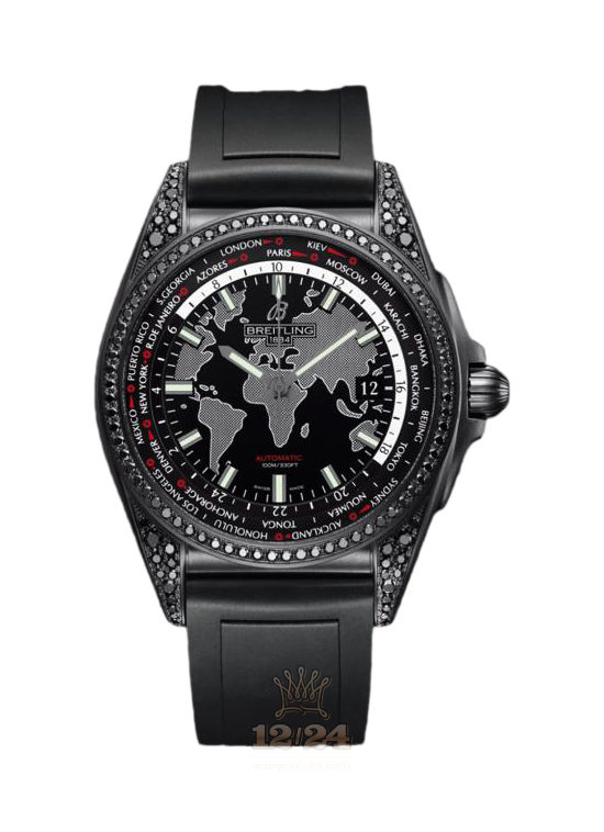 Breitling Galactic Watch MB3510AU|BF07|131S|M20SS.1 44 mm Stainless steel Case Black Dial