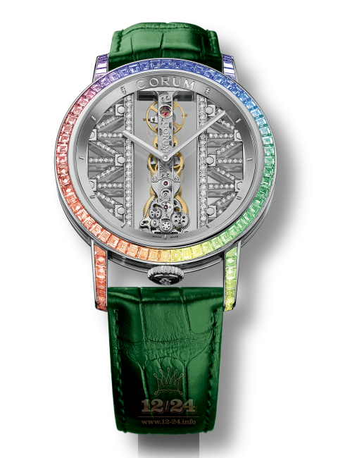 Corum Golden Bridge Watch B113/03334 43 mm White gold Case Silver Dial