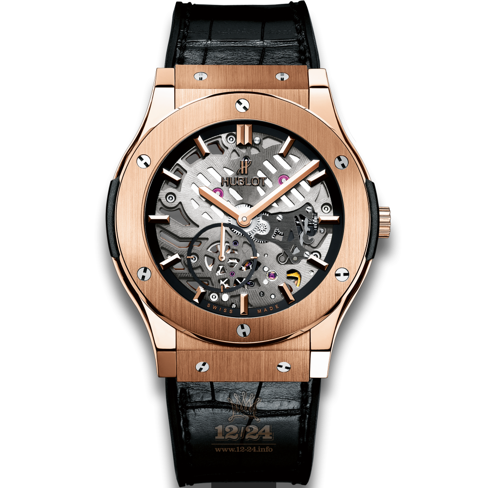 Hublot Classic Fusion Watch 515.OX.0180.LR 45 mm Red gold Case Gray Dial