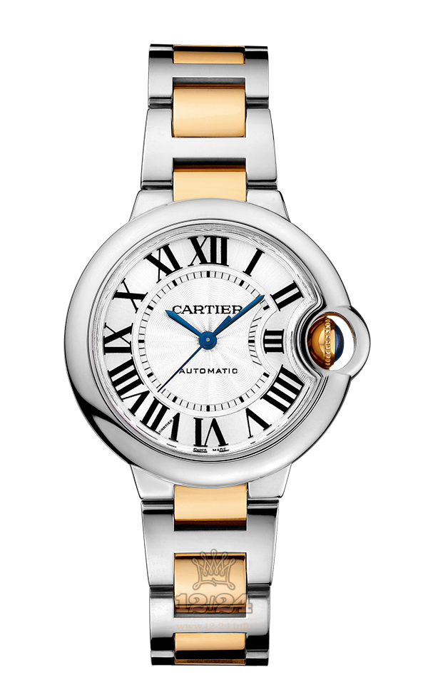 Cartier Ballon Bleu de Cartier Watch W2BB0002 33 mm Steel / Yellow gold Case Silver Dial