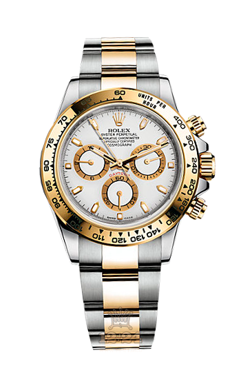Rolex Cosmograph Daytona Watch 116503-0001 40 mm Steel / Yellow gold Case White Dial
