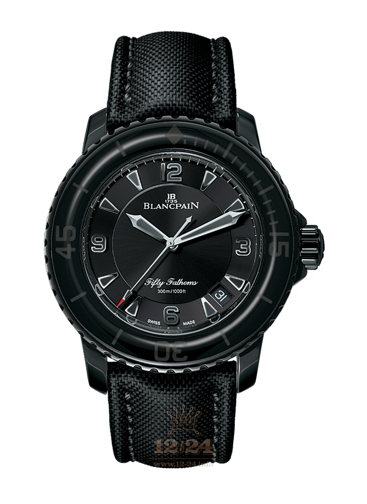 Blancpain Fifty Fathoms Watch 5015-11C30-52A 45 mm Stainless steel Case Black Dial