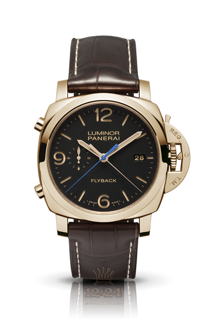 Panerai Luminor 1950 Watch PAM00525 44 mm Red gold Case Black Dial