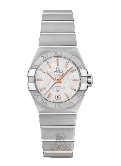Omega Constellation Watch 127.10.27.20.02.001 27 mm Stainless steel Case Silver Dial