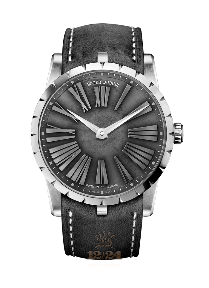 Roger Dubuis Excalibur Watch RDDBEX0500 42 mm Silver White gold Case Gray Dial