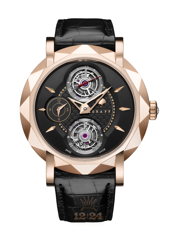 Graff MasterGraff Watch MGD47PGB2 web 47 mm Pink gold Case Black Dial