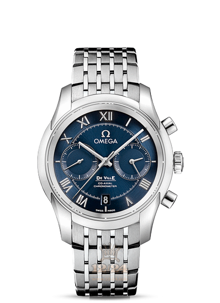 Omega De Ville Watch 431.10.42.51.03.001 42 mm Stainless steel Case Dark blue Dial