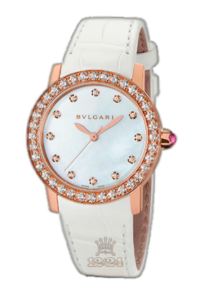Bvlgari Bvlgari Bvlgari Watch 102089 BBLP33WGDL/12 33 mm Pink gold Case White Dial