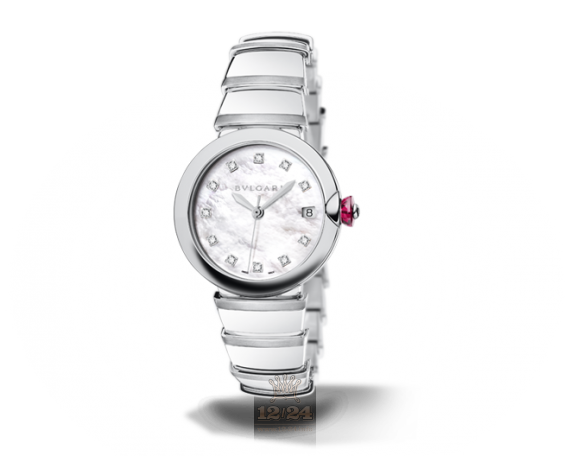 Bvlgari Lvcea Watch 102382 LU36WSSD/11 36 mm Stainless steel Case White Dial