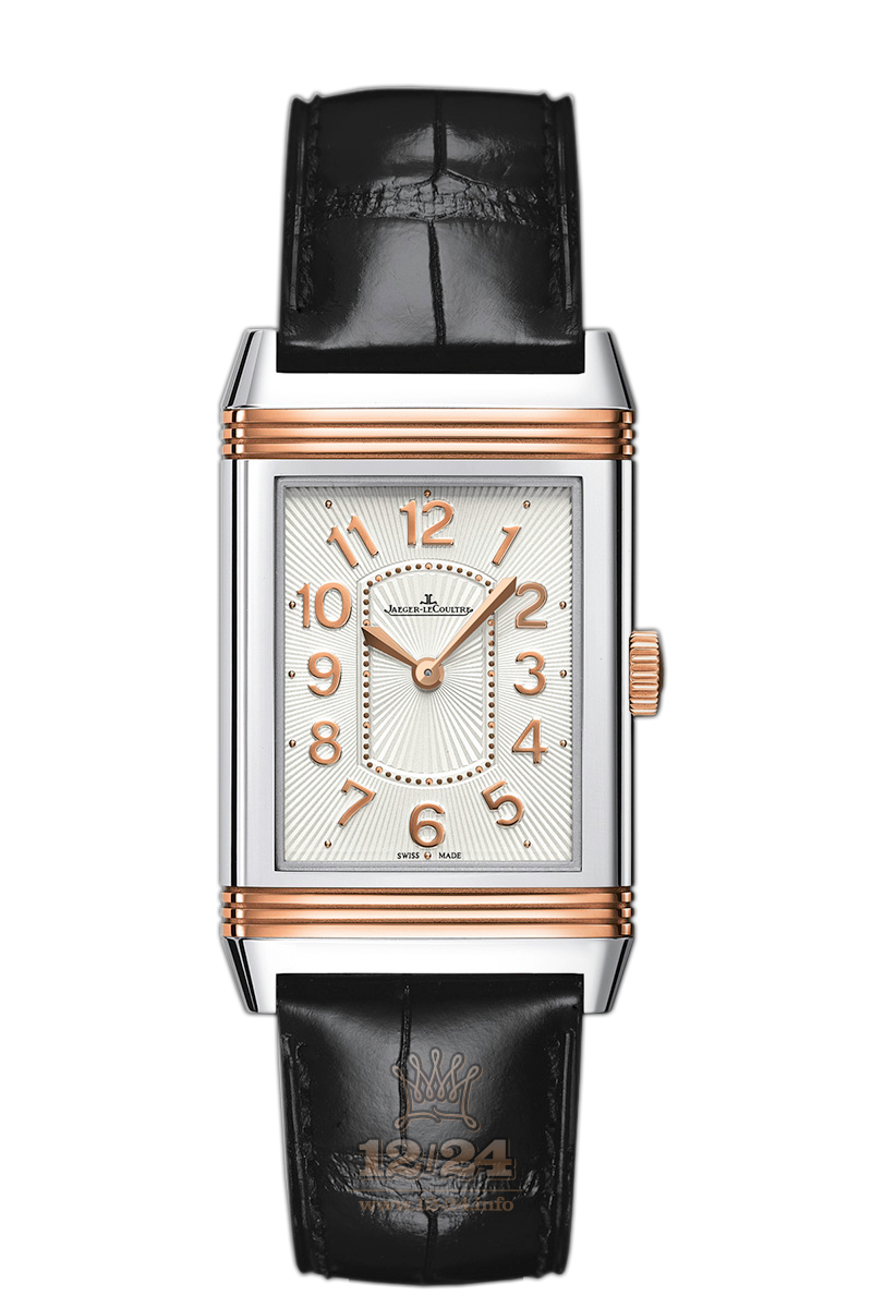 Jaeger-LeCoultre Reverso Watch 3204422 40 mm Steel / Pink gold Case White Silver Dial