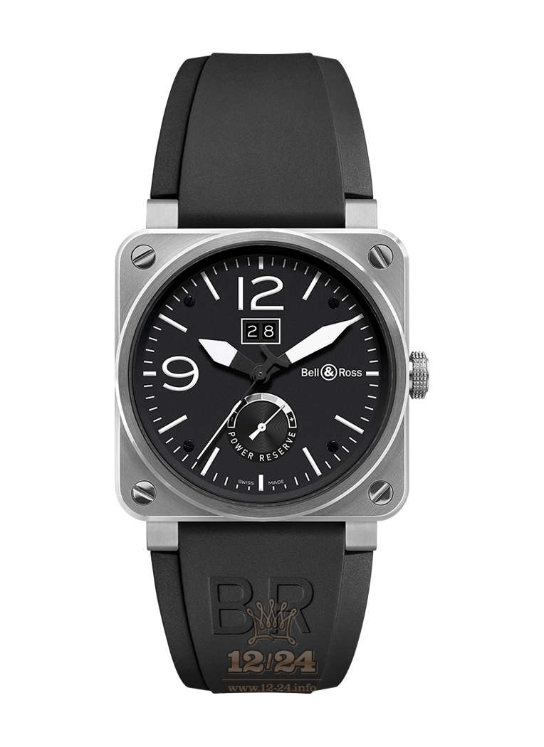 Bell & Ross Instruments Watch BR0390-BL-ST 42 mm Stainless steel Case Black Dial