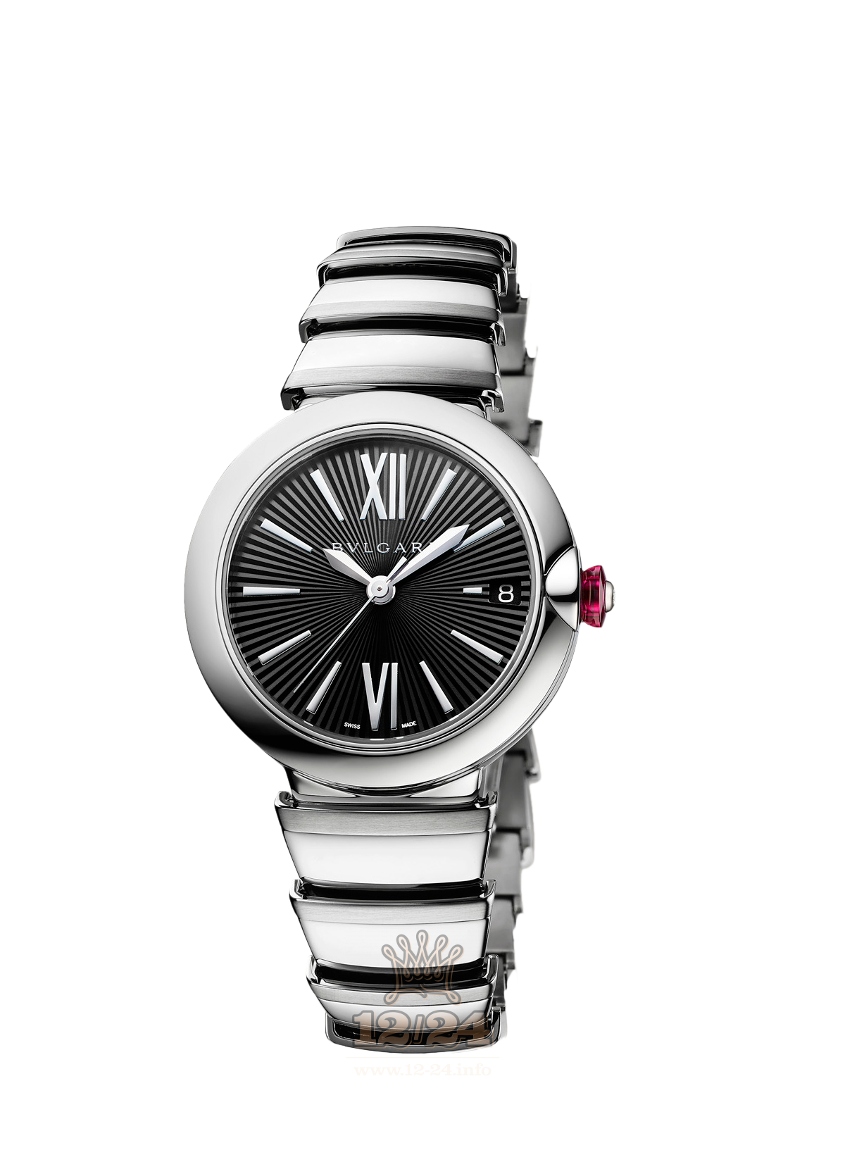 Bvlgari Lvcea Watch 102688 LU33BSSD 33 mm Stainless steel Case Black Dial