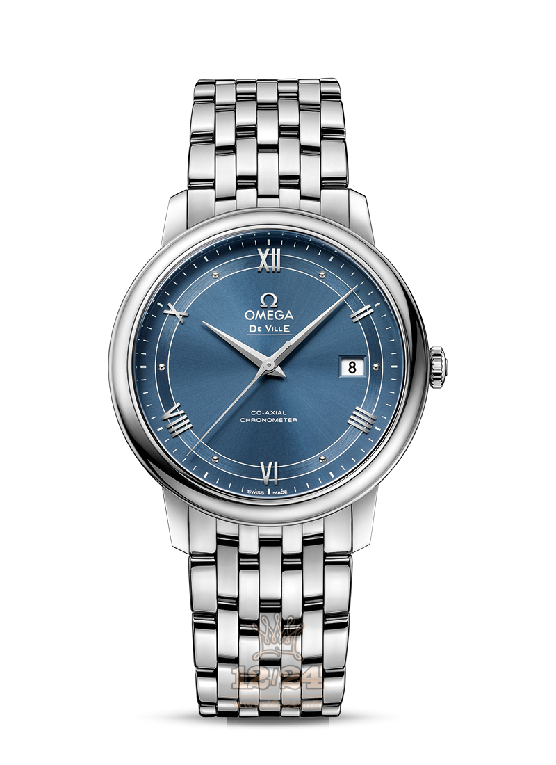 Omega Prestige Watch 424.10.40.20.03.002 40 mm Stainless steel Case Dark blue Dial