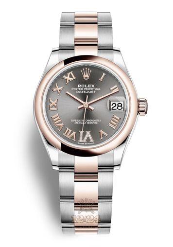 Rolex Datejust Watch 278241-0029 31 mm Stainless steel Pink gold Case Gray Silver Dial