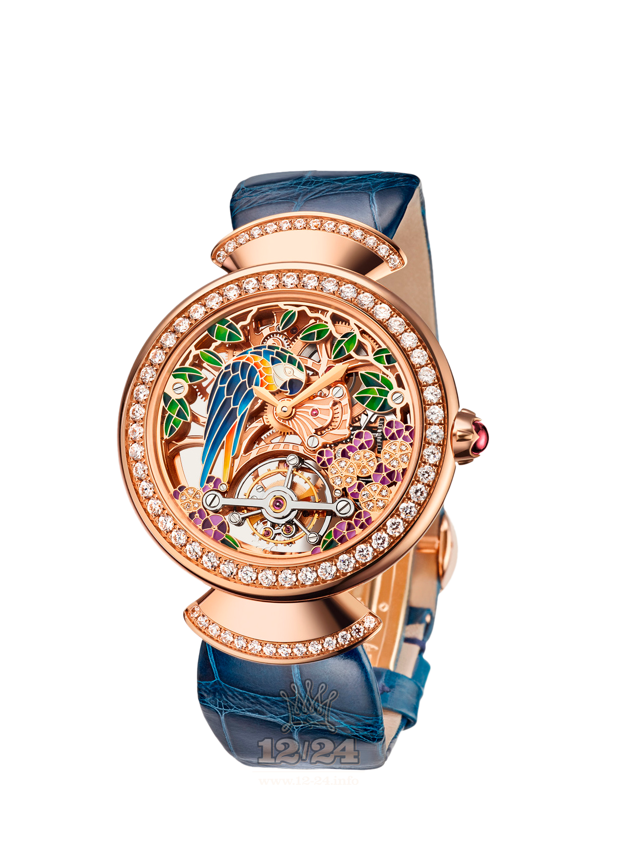 Bvlgari Divas Dream Watch 102542 DVP37PGDLTBSK 37 mm Pink gold Case Golden Painted Dial