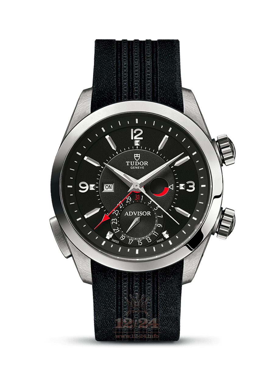 Tudor Advisor Watch M79620TN-0004 42 mm Stainless steel Titanium Case Black Dial