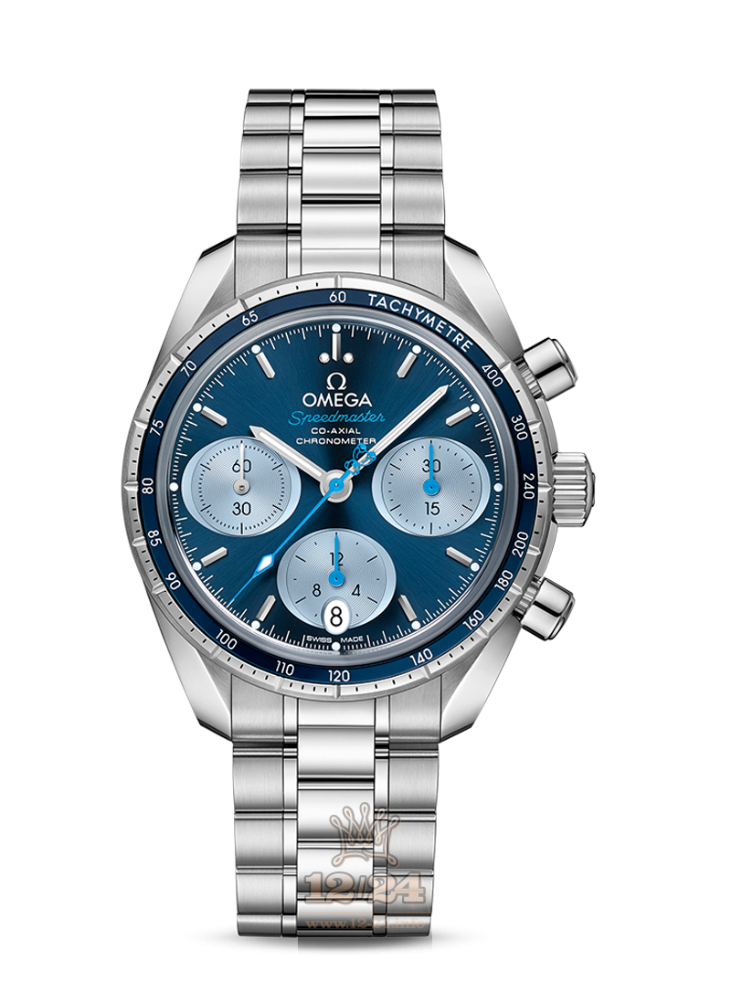 Omega Speedmaster Watch 324.30.38.50.03.002 38 mm Stainless steel Case Dark blue Dial