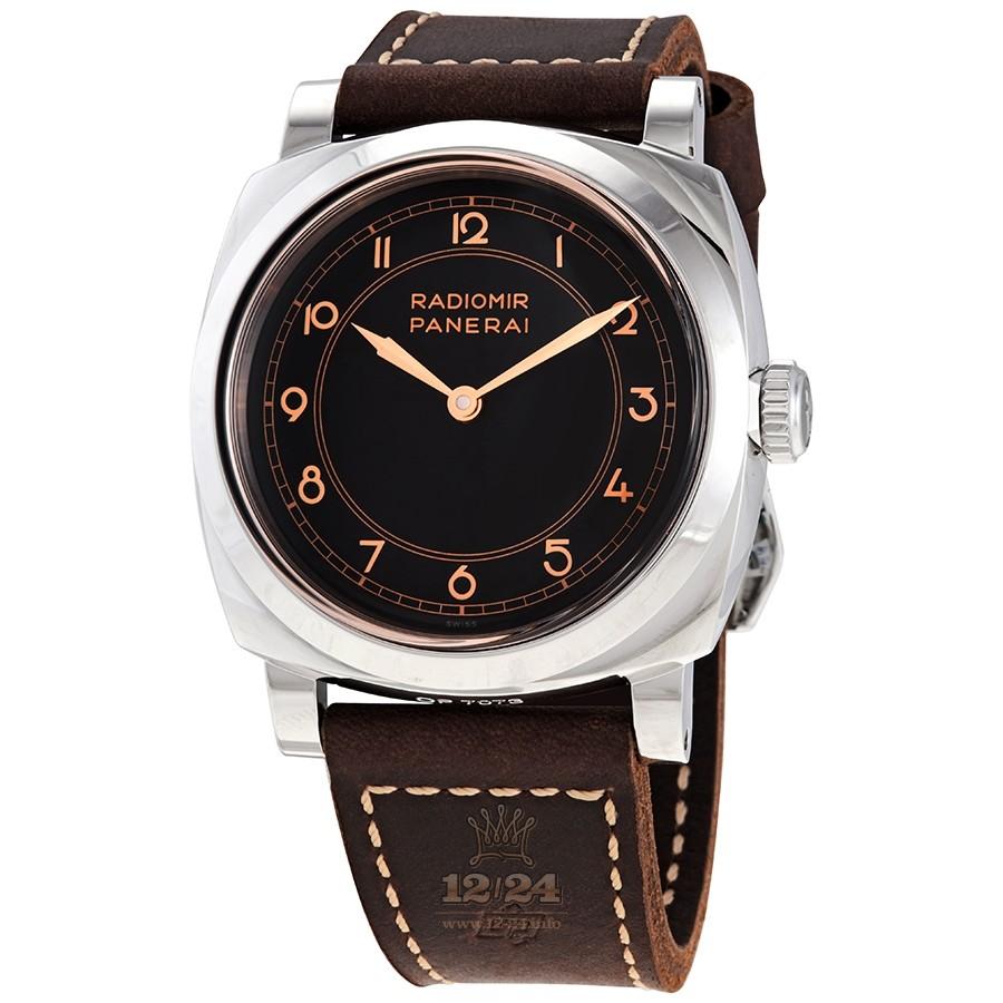Panerai Radiomir Watch PAM00790 47 mm Stainless steel Case Black Dial