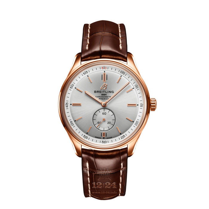 Breitling Premier Watch R37340351G1P1 40 mm Stainless steel Pink gold Case Silver Dial