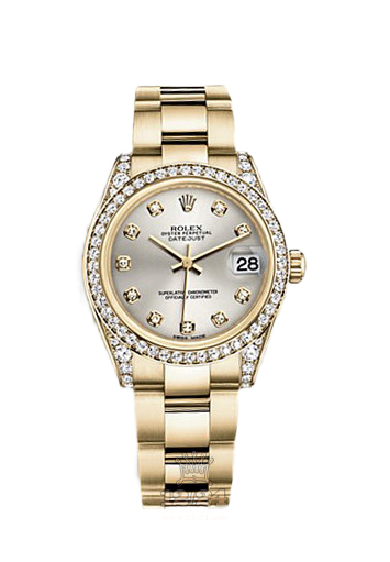 Rolex Datejust Watch 178158-0078 31 mm Yellow gold Case Silver Dial