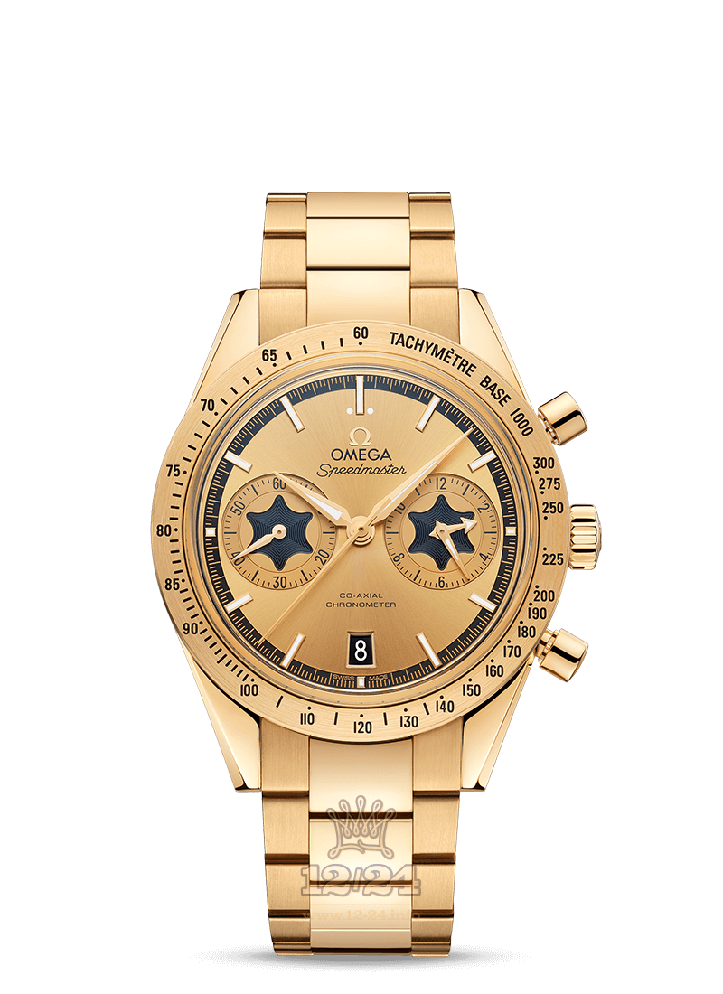 Omega Speedmaster 57 Watch 331.50.42.51.08.001 42 mm Yellow gold Case Golden Dial