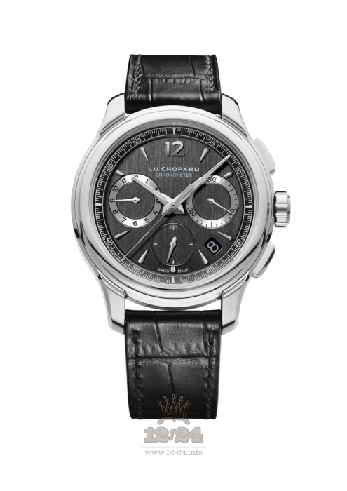 Chopard L.U.C Watch 168596-3001 42 mm Stainless steel Case Black Dial