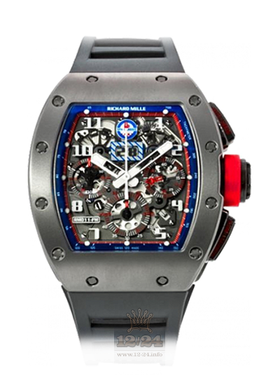 Richard Mille Men's Collection Watch RM 011 Ti Spa Classic 50 mm Titanium Case