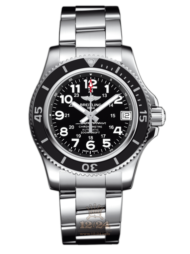 Breitling Superocean Watch A17312C9/BD91/179A 36 mm Stainless steel Case Black Dial