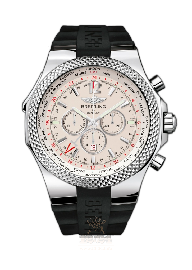 Breitling Breitling for Bentley Watch 4736212/G657/222S/A20D.2 49 mm Stainless steel Case Gray Silver Dial