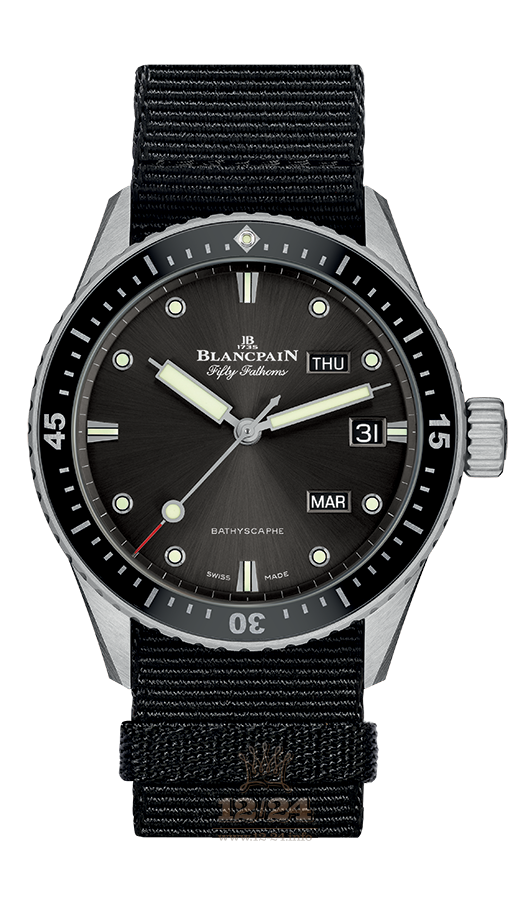 Blancpain Fifty Fathoms Watch 5071-1110-NABA 43 mm Stainless steel Ceramics Case Gray Dial
