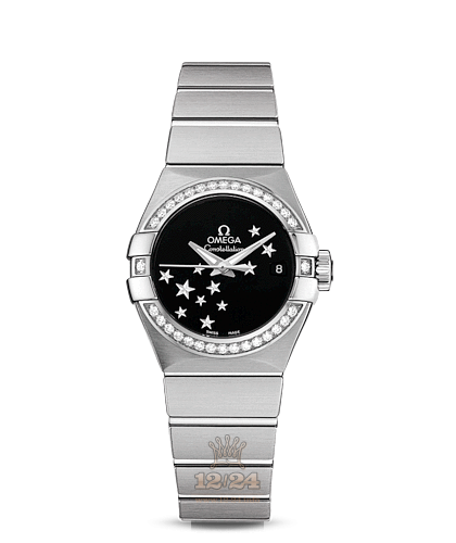 Omega Constellation Watch 123.15.27.20.01.001 27 mm Stainless steel Case Black Dial