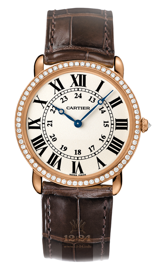 Cartier Ronde de Cartier Watch WR000651 36 mm Pink gold Case White Dial