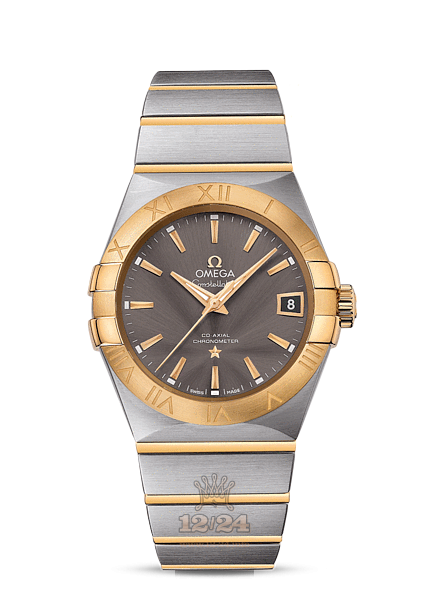Omega Constellation Watch 123.20.38.21.06.001 38 mm Steel / Yellow gold Case Gray Dial