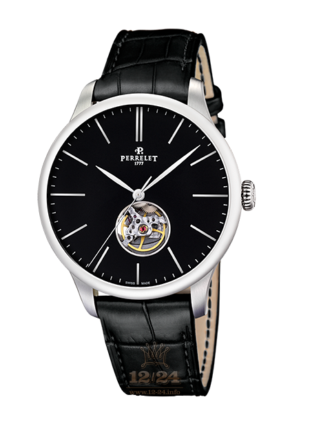 Perrelet First Class Watch A1087/5 42 mm Stainless steel Case Black Dial