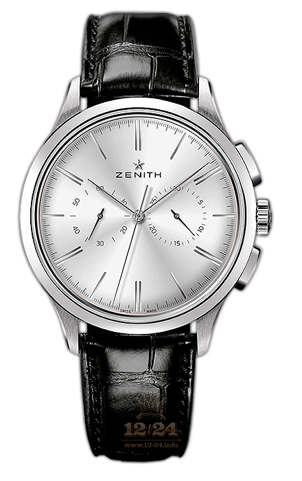 Zenith Elite Watch 03.2270.4069/01.C493 42 mm Stainless steel Case Silver Dial