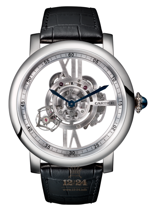 Cartier Rotonde de Cartier Watch W1556250 47 mm White gold Case Silver Dial