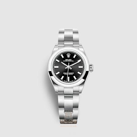 Rolex Oyster Perpetual Watch 276200-0002 28 mm Stainless steel Case Black Dial