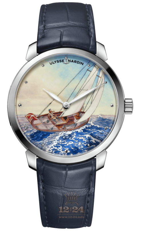 Ulysse Nardin Classic Watch 3203-136LE-2/MANARA.01 40 mm Stainless steel Case Painted Dial