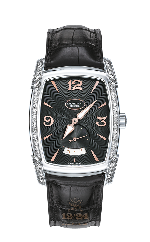 Parmigiani Fleurier Kalpa Watch PFC124-0021400-HA1422 38 mm Stainless steel Case Black Dial