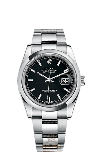 Rolex Datejust Watch 116200-0059 36 mm Stainless steel Case Black Dial