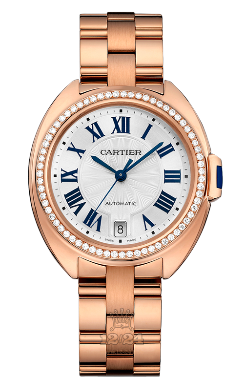 Cartier Cle de Cartier Watch WJCL0006 35 mm Pink gold Case Silver Dial