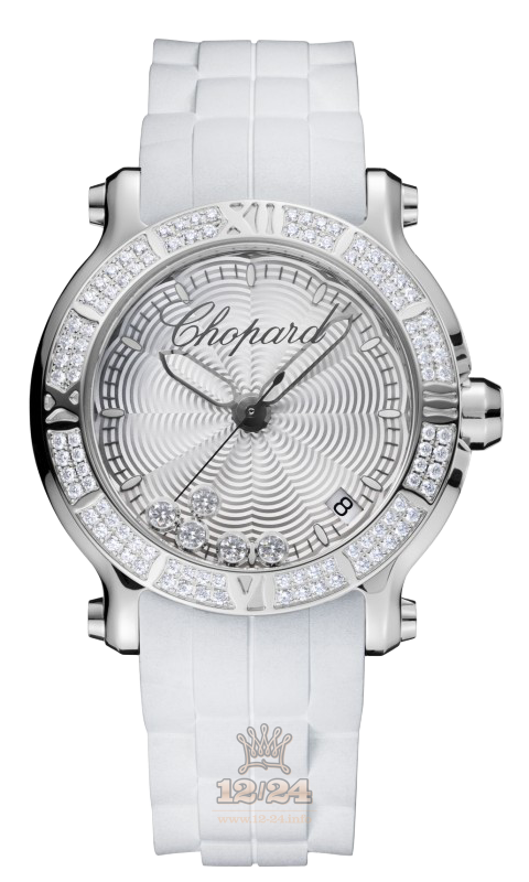 Chopard Happy Diamonds Watch 278551-3003 36 mm Stainless steel Case Silver Dial