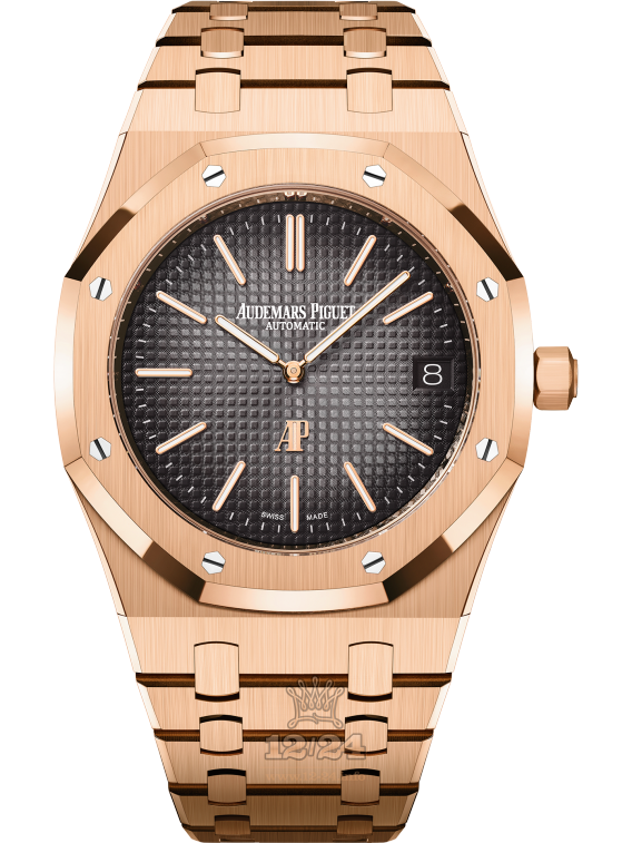 Audemars Piguet Royal Oak Watch 16202OR.OO.1240OR.01 41 mm Pink gold Case Gray Dial